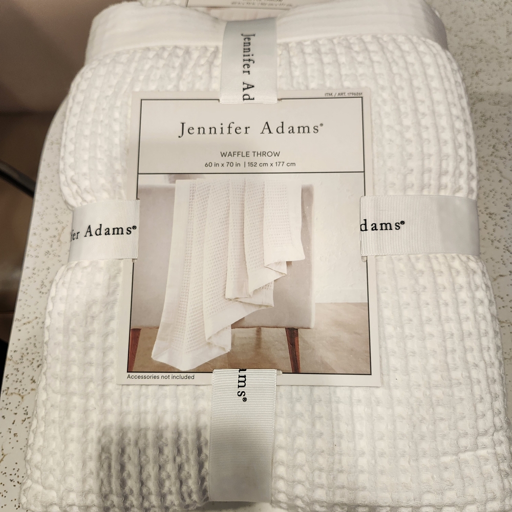 White Waffle Throw Blanket